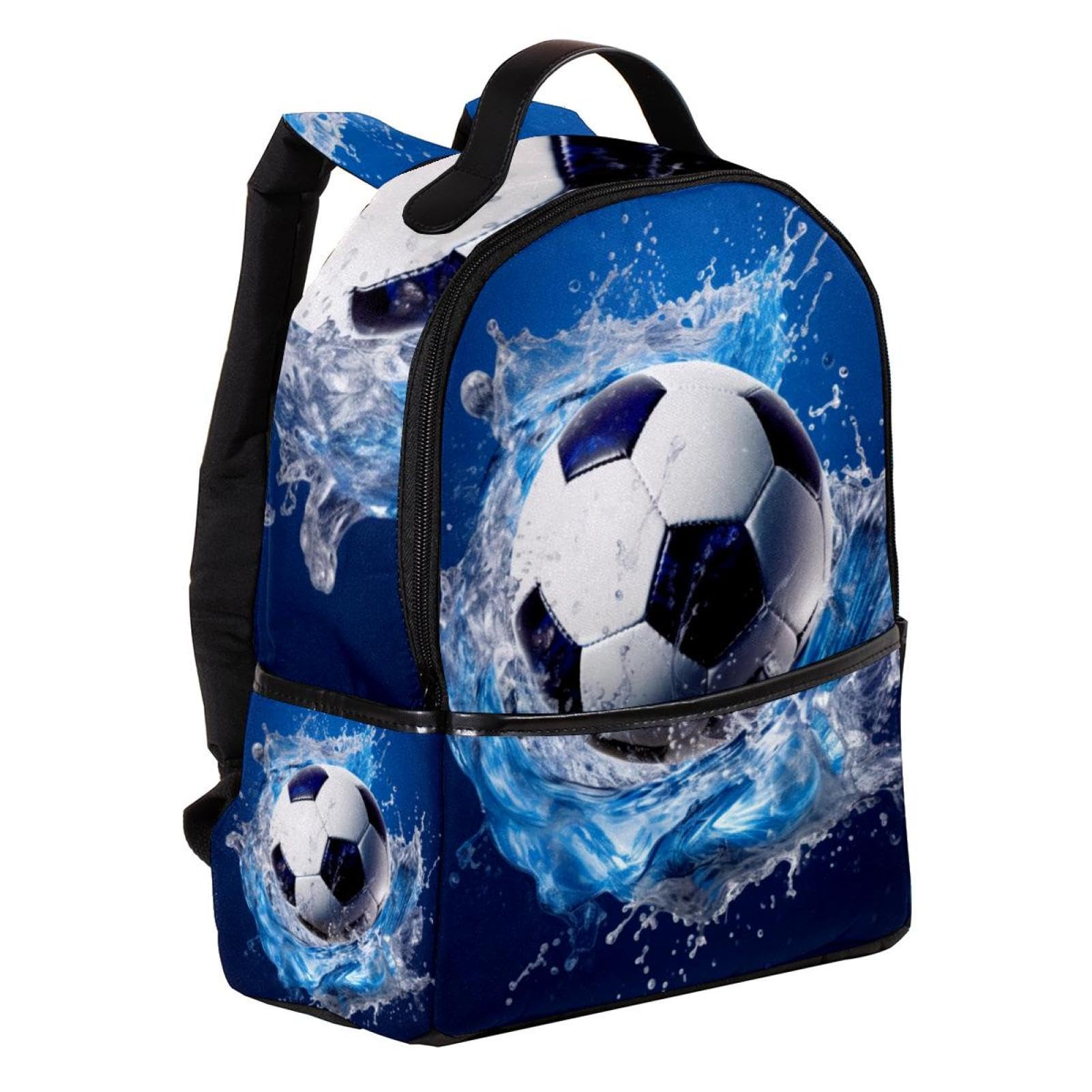 Lightweight Travel Backpack - Small Carry On Backpack for Men & Women, Water Resistant Blue Ocean Design - Perfect for Airplane, Hiking, School & Daily Use