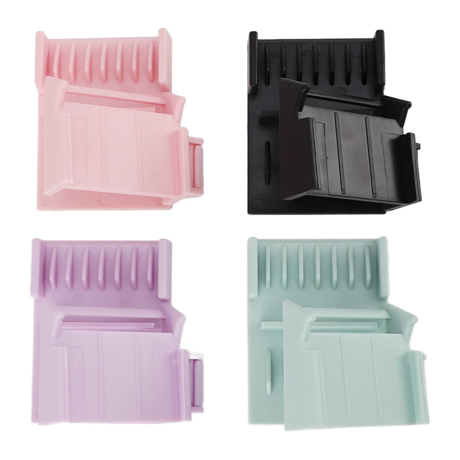 Professional Hair Trimmer Clipper Guard Combs Set - 4 Color Nozzle Clipper Guards with Positioning Comb for Split Ends Removal - Suitable for All Ages & Easy to Use - Perfect for Home Haircuts, Beard Trimming & DIY Grooming