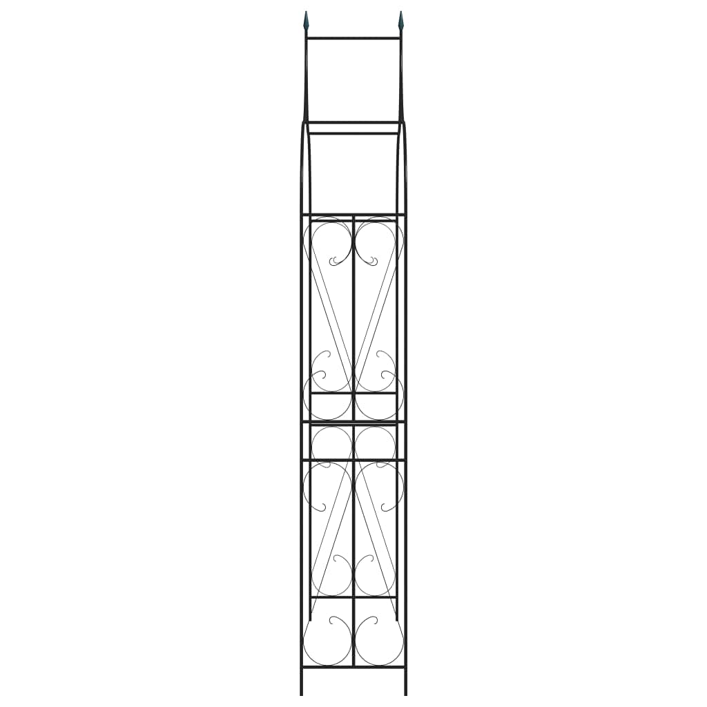 FAMIROSA High Wide Metal Garden Arch Arbor - Sturdy Steel Frame Trellis for Climbing Roses, Vines & Plants - Perfect for Patio, Lawn, Backyard, Wedding & Party Decor - Outdoor Gardening & Walkway Arches