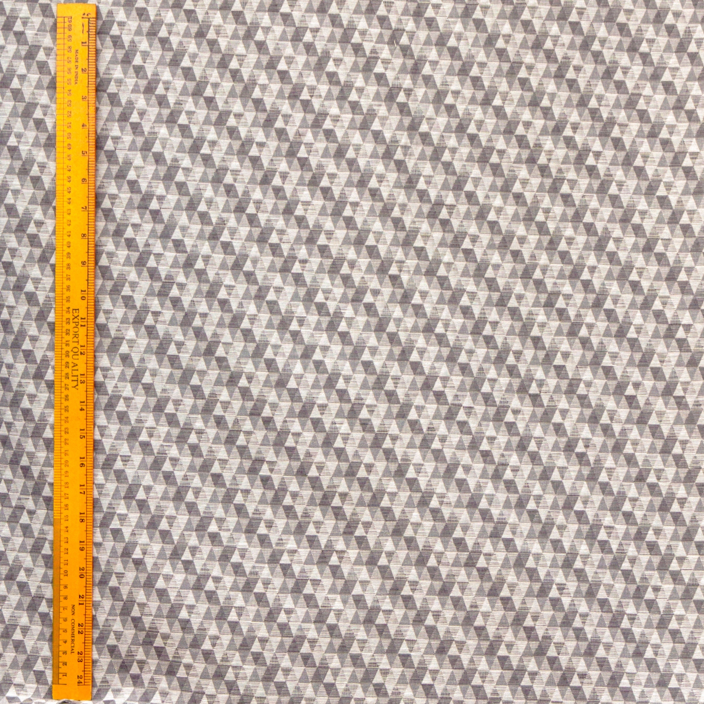 Beige Geometric Jacquard Weave Triangle Curtain Panels - Modern Window Treatments for Living Room, Bedroom & Home Decor