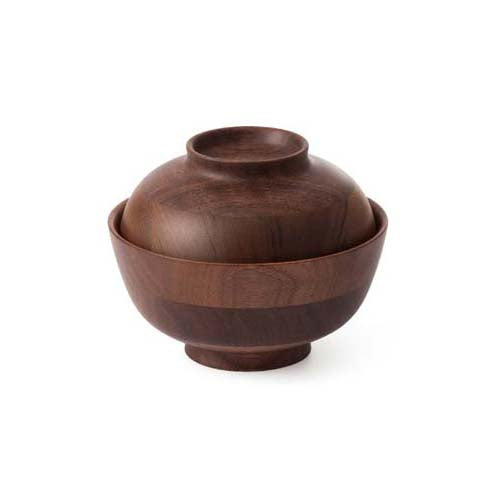Premium Wooden Soup Bowl with Lid - Handcrafted Hikiyose Style for Hot Soups & Stews - Perfect for Ramen, Pho, and Comfort Food at Home