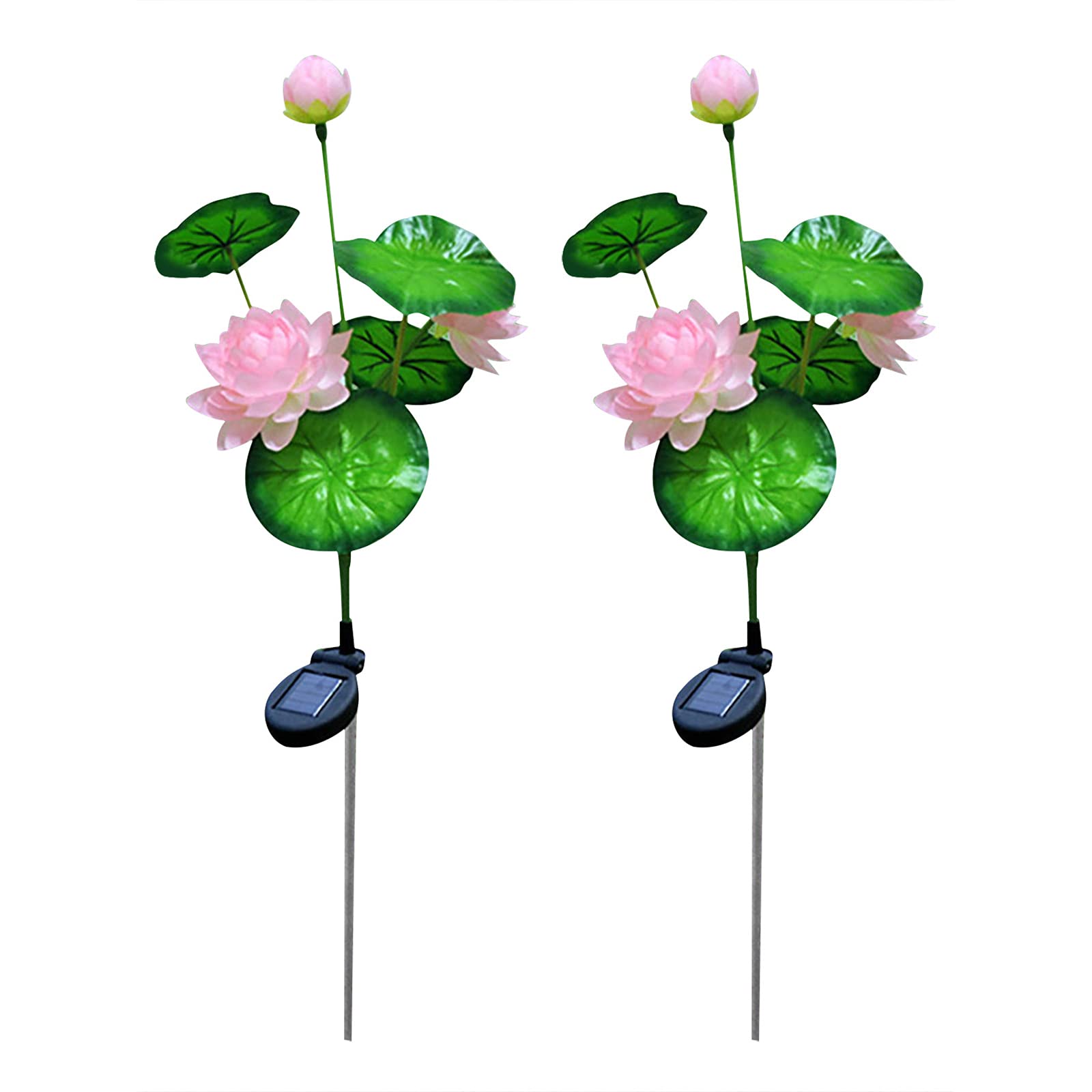NokHom Solar Garden Lights - Waterproof LED Lotus Stake Lights for Yard, Patio, Lawn Decoration