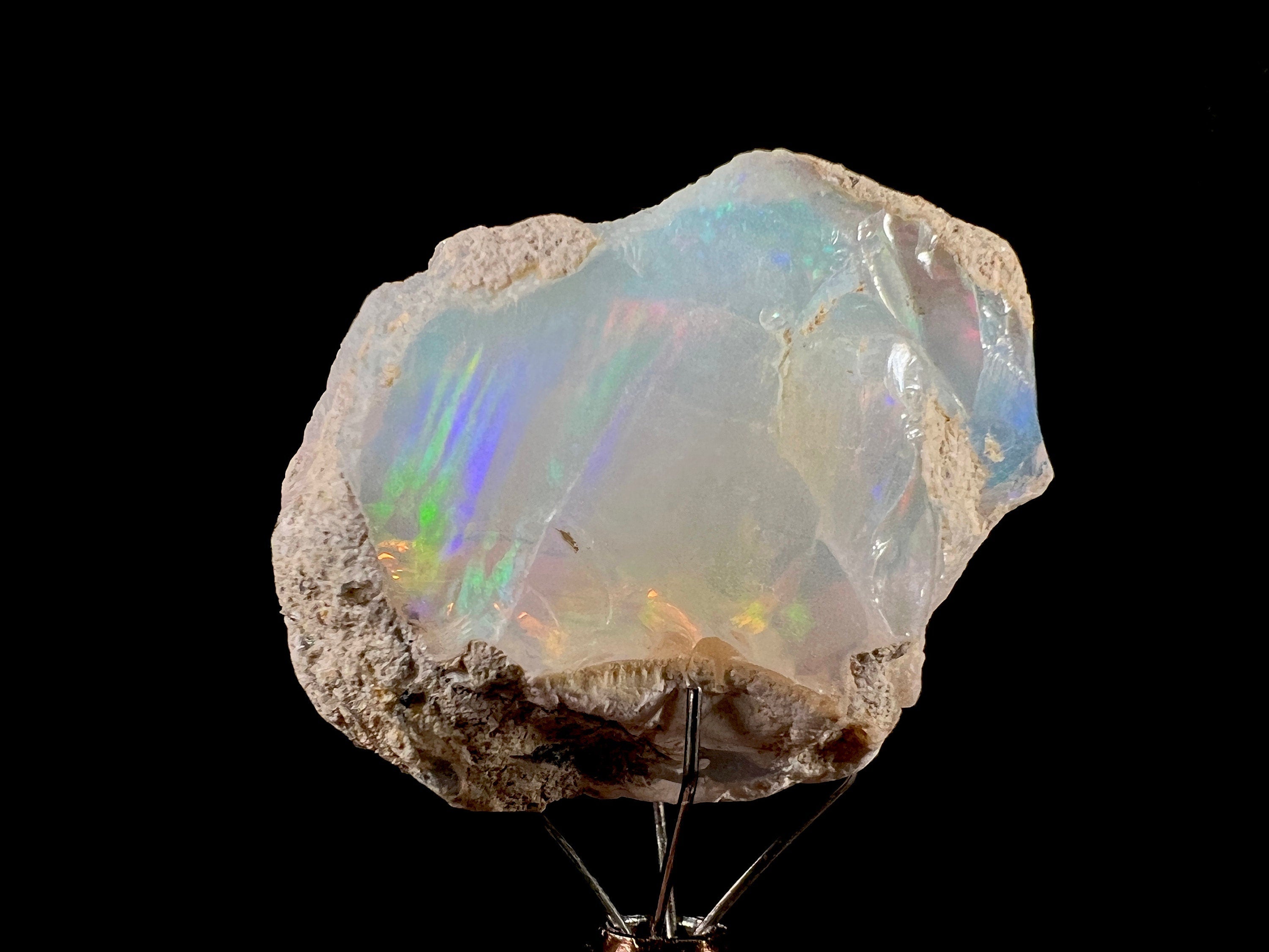 Premium 4A Welo Opal Raw Crystal - Natural Cutting Grade Opal Gemstone, October Birthstone for Jewelry Making, Healing & Collection | Perfect for Necklaces, Rings & Spiritual Healing Crystals