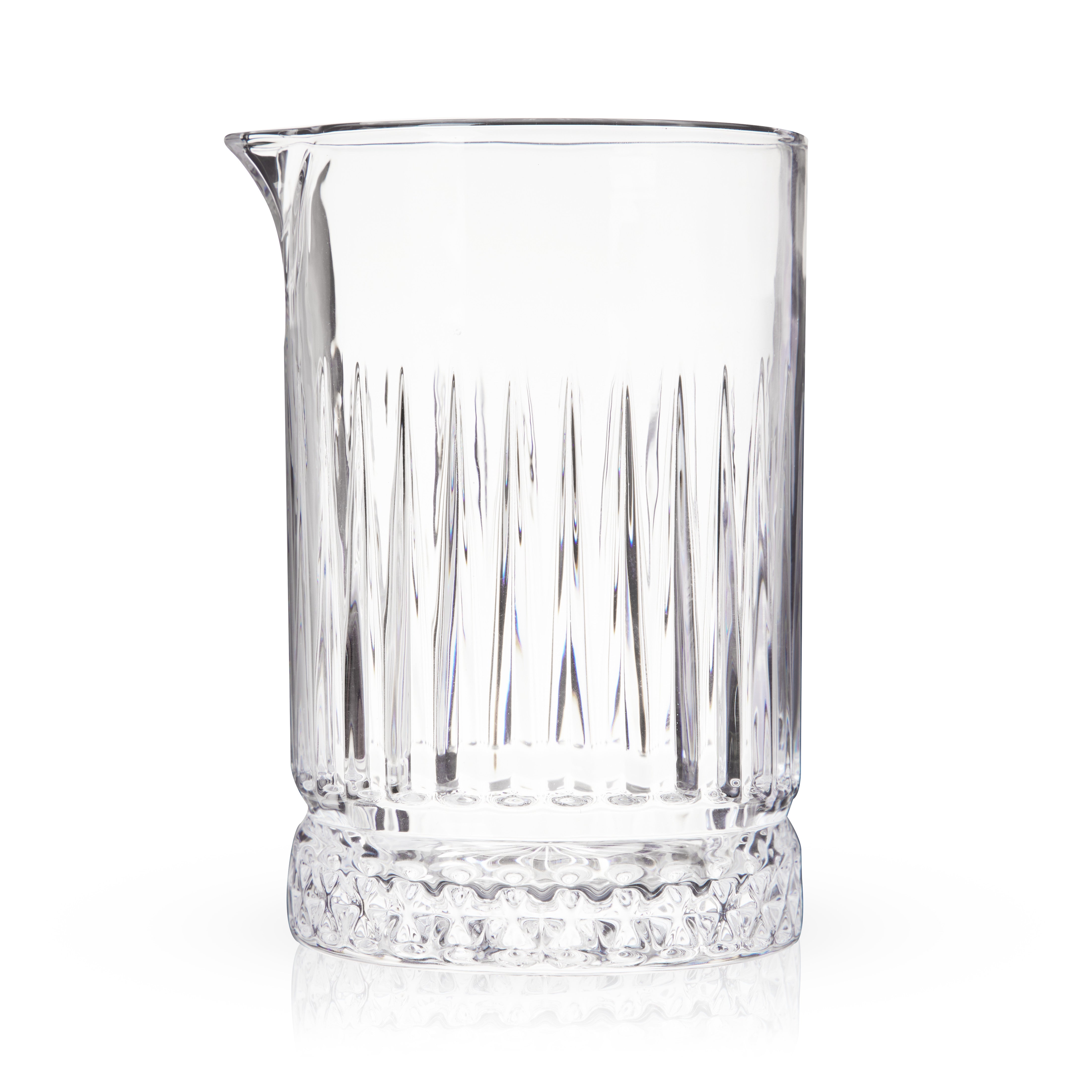 Premium Crystal Mixing Glass for Cocktails & Bar - Elegant Pedestal Design for Home & Professional Bartending | Perfect for Mojitos, Old Fashioned & Mixology