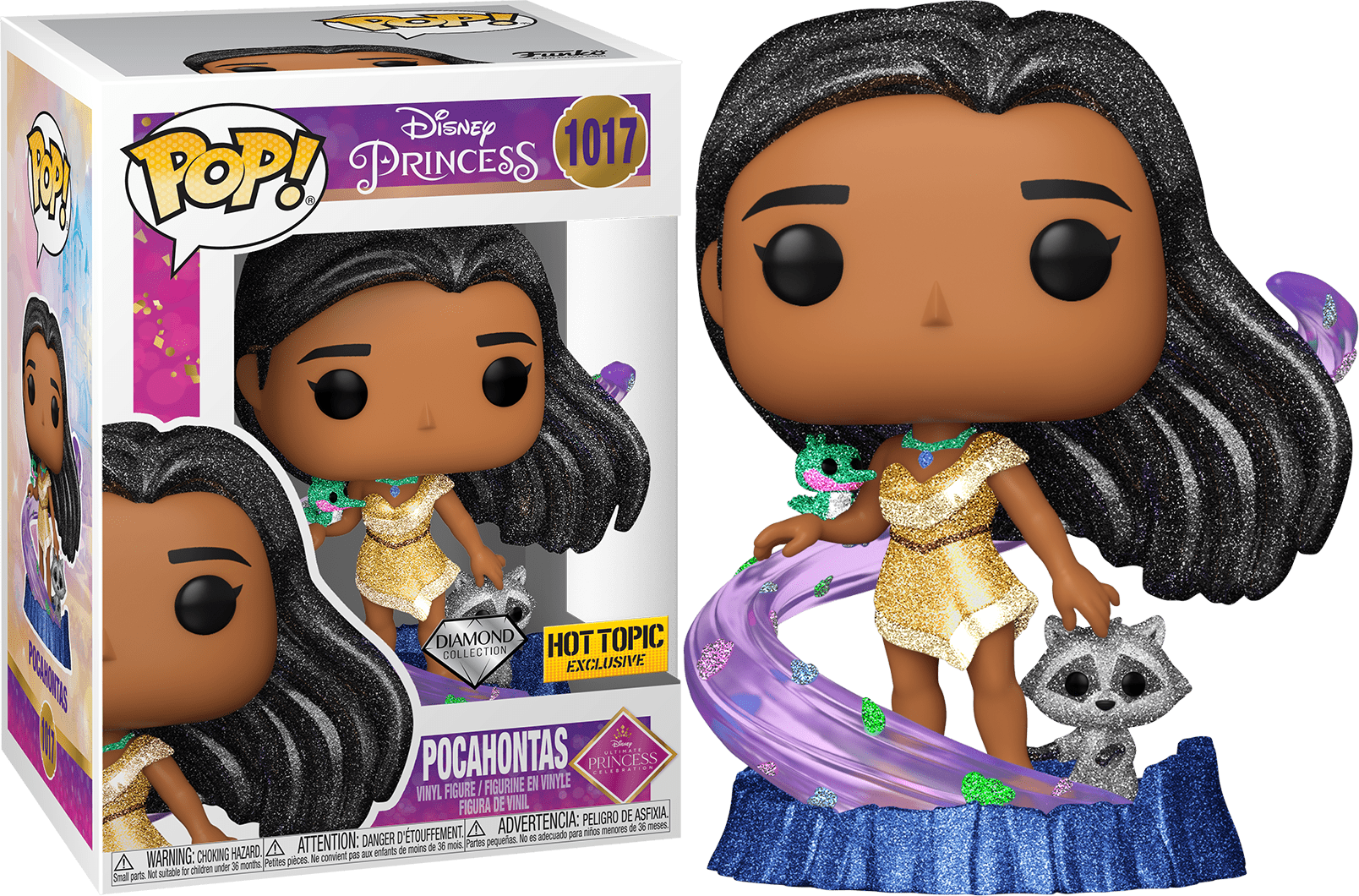 Disney Princess Pocahontas Diamond Edition Collectible Doll - HT Exclusive #1017 | Perfect for Disney Fans, Collectors & Gift Giving