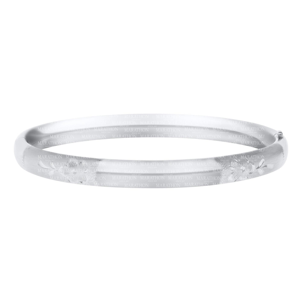 Personalized Kids' Sterling Silver Bangle - Engravable Children's Bracelet for Birthdays, Baptism & Special Occasions | Durable 925 Silver Jewelry Gift for Girls & Boys