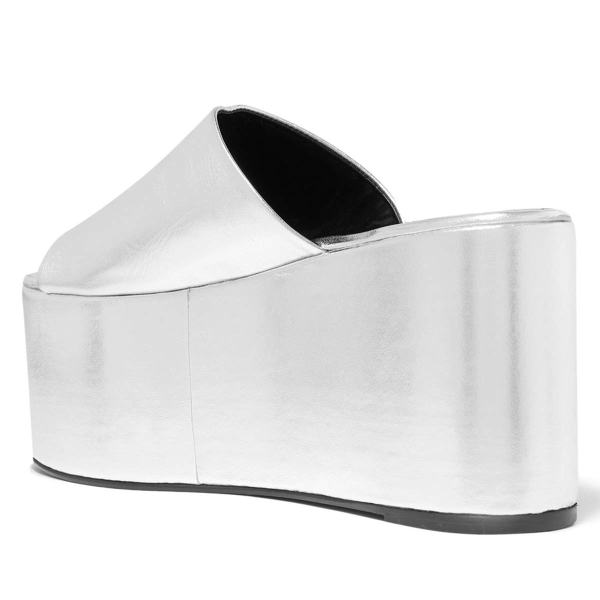 YDN Women's Super Thick Platform High Wedge Heel Sandals - Open Toe Casual Summer Slide Slippers for Beach, Pool, and Outdoor Wear