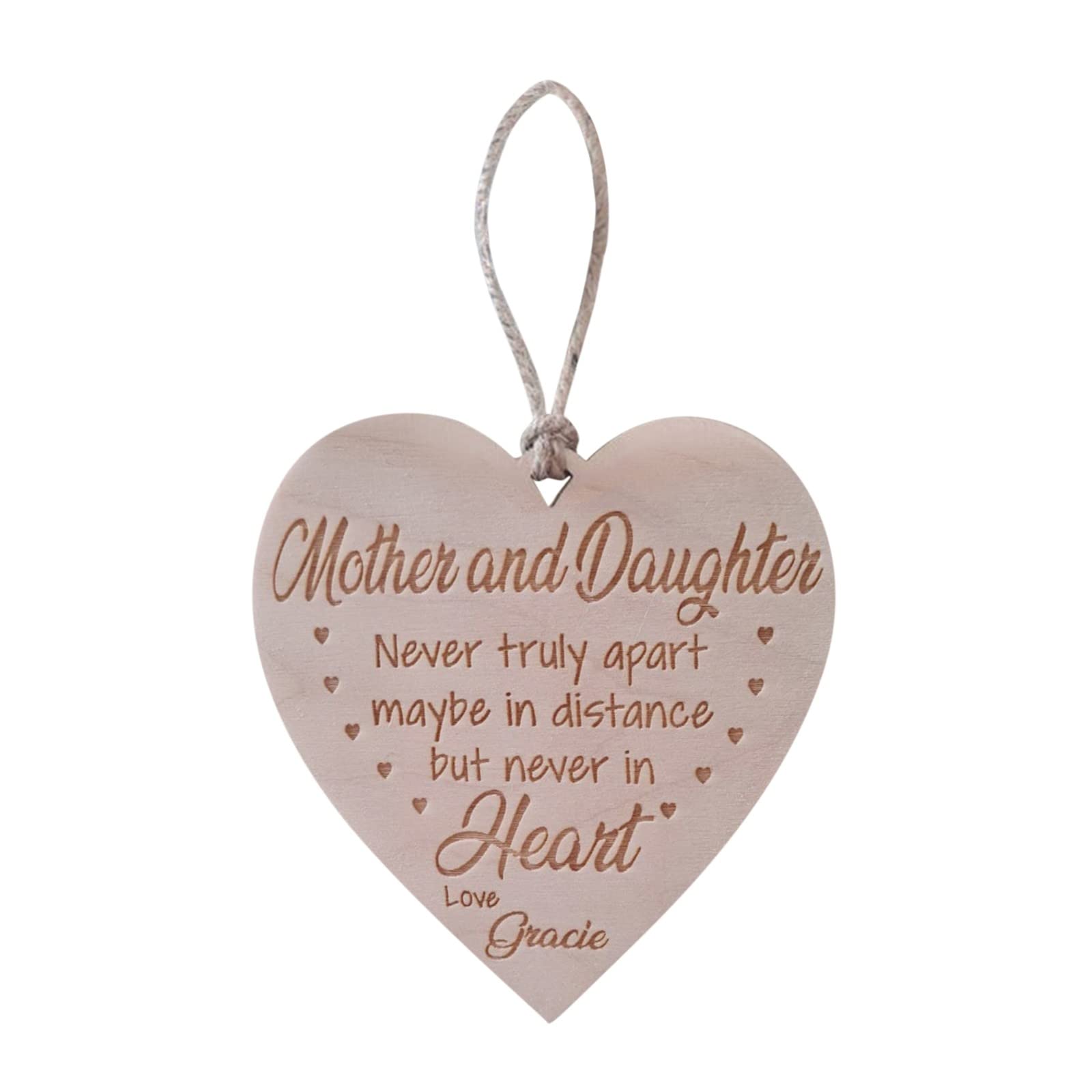 Personalized Wooden Mother's Day Ornament - Grandma Gift & Christmas Tree Decor