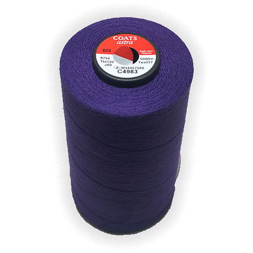 Astra General Use 120 Thread 5000m Cones - High-Quality Sewing Thread for Quilting, Embroidery & Crafting Projects