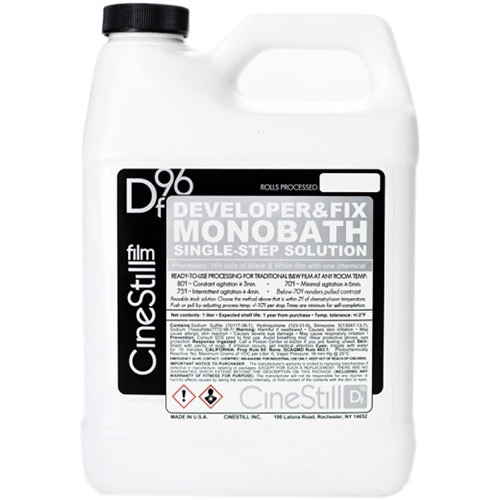 CineStill DF96 Monobath Liquid - 1L Black & White Film Developer & Fixer for Home Darkroom & Film Photography | Fast & Easy Processing for 35mm, 120 & Large Format Films