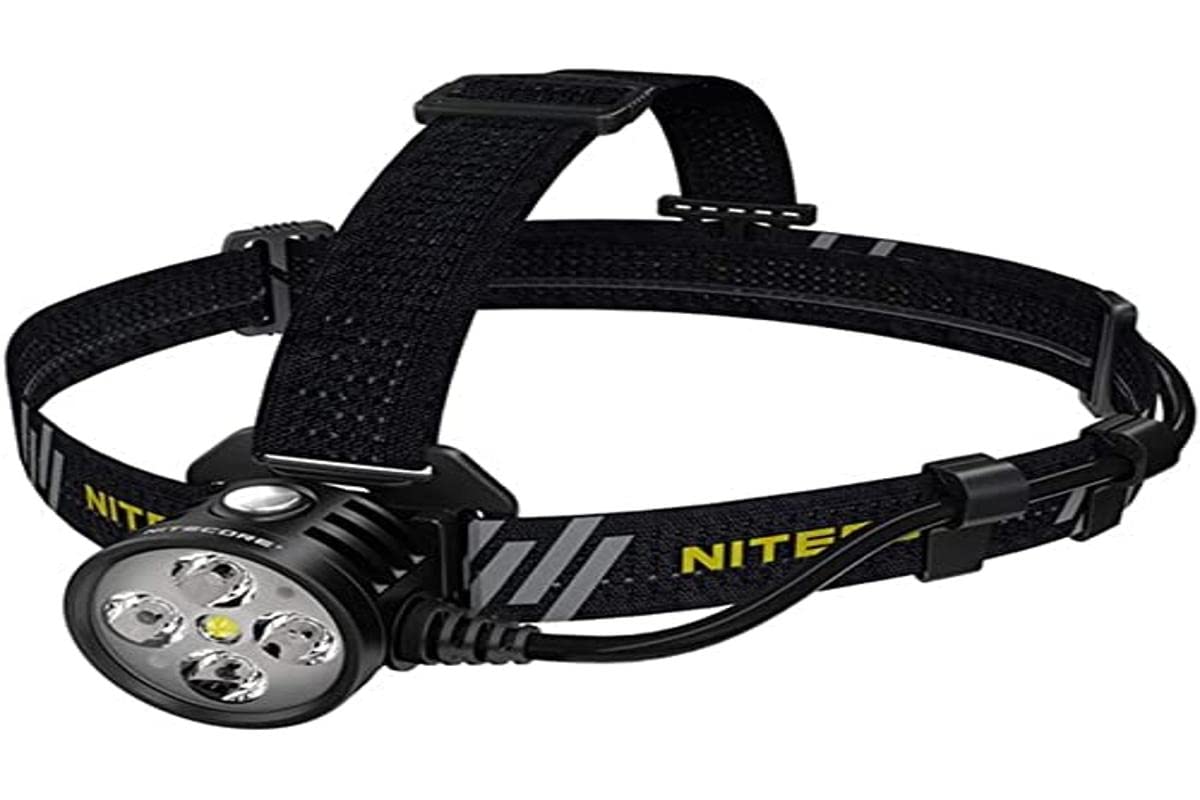 Nitecore HU60 Rechargeable Headlamp with Wireless Control - Hands-Free Lighting for Camping, Hiking & Outdoor Adventures