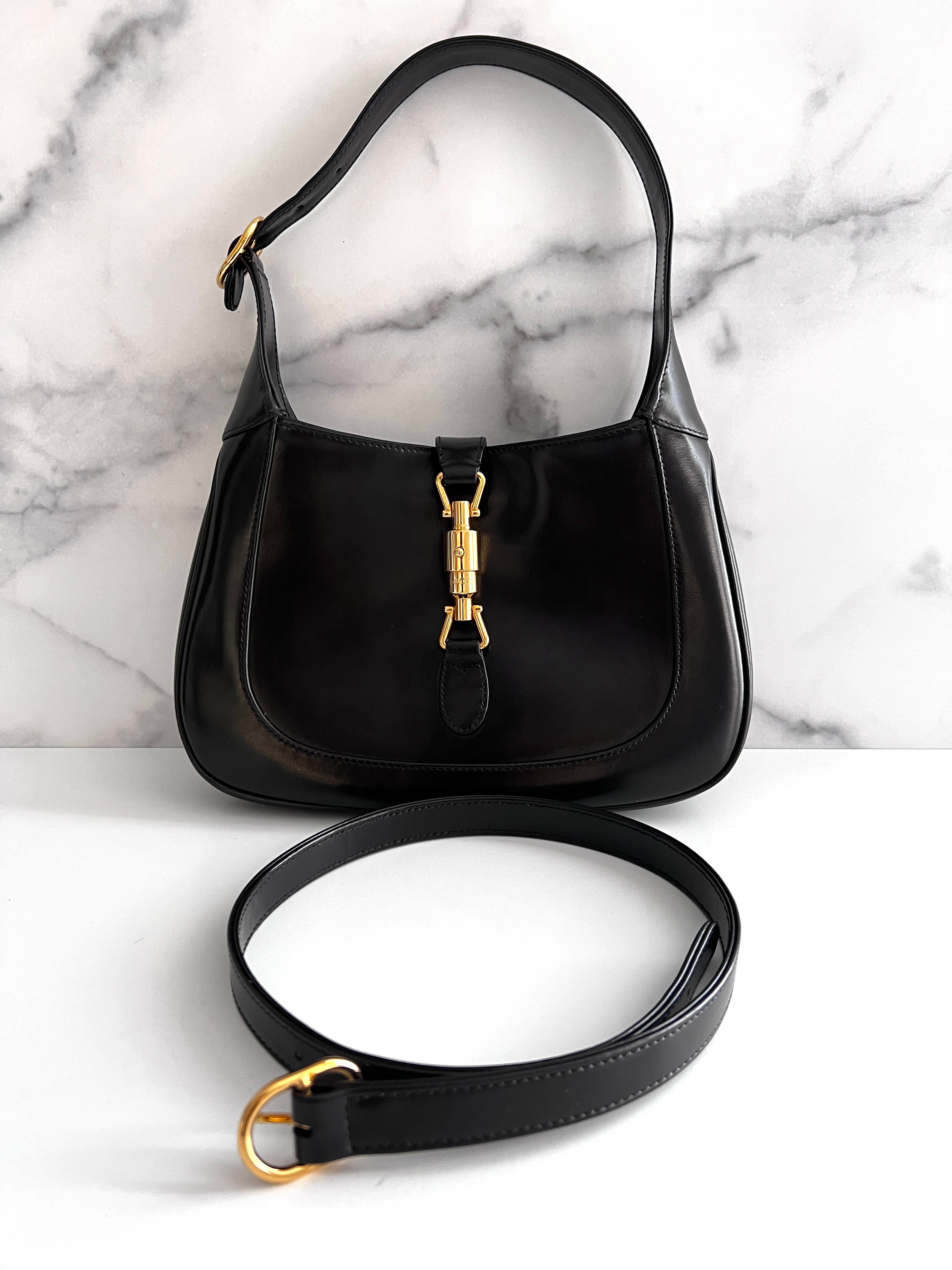 Authentic Gucci Jackie 1961 Small Black Shoulder Bag - Vintage Luxury Handbag in Excellent Condition | Perfect for Date Night, Office & Special Occasions