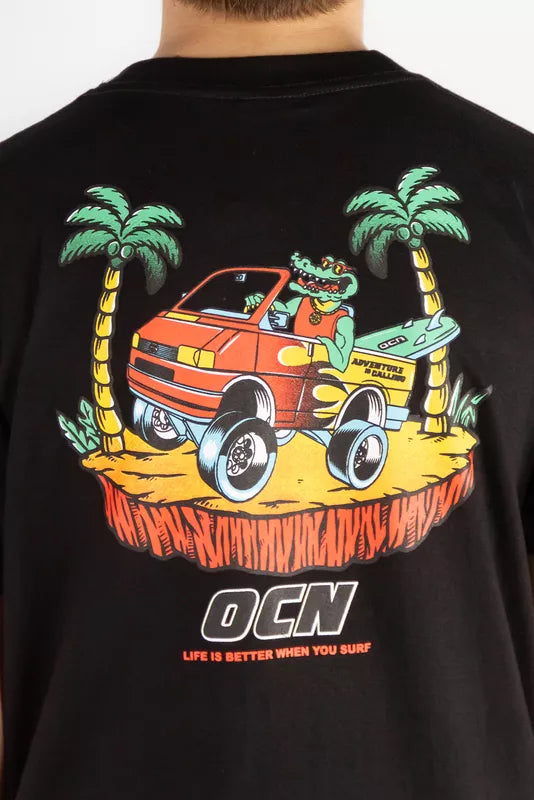 Premium OCN Kids T-Shirt - Black (Size R5) - Soft & Comfortable Cotton Tee for Boys & Girls - Perfect for School, Play & Everyday Wear