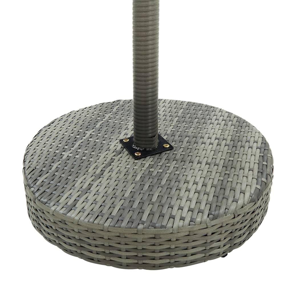 3-Piece Patio Furniture Set with Table and Chairs - Durable Poly Rattan in Gray - Fast Shipping - Perfect for Backyard, Porch, Balcony, Lawn & Poolside | Outdoor Dining & Relaxation in Garden or Terrace