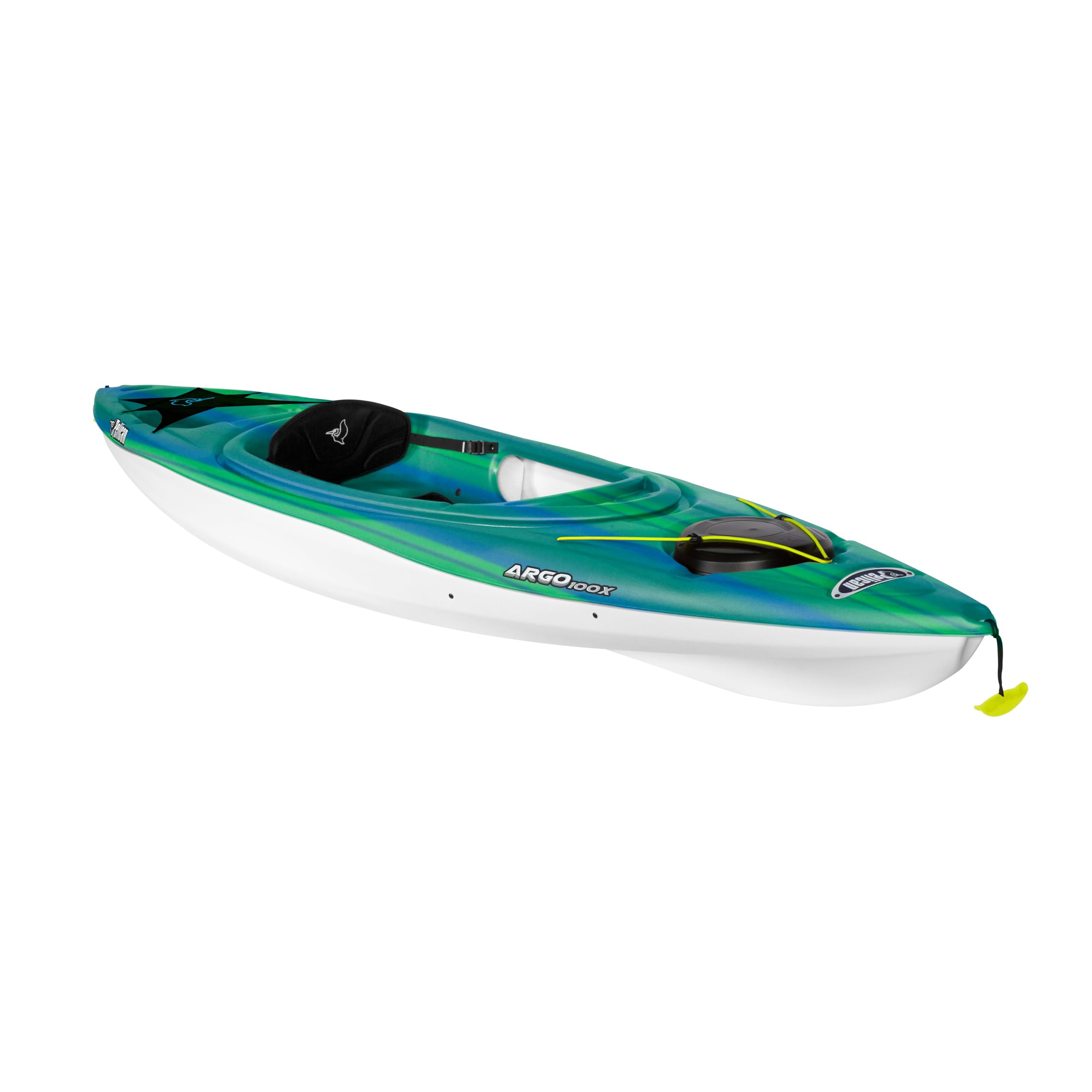 Pelican Argo 100X Sit-in Kayak - Lightweight & Stable Recreational Kayak for Beginners - Perfect for Lakes, Rivers & Calm Waters