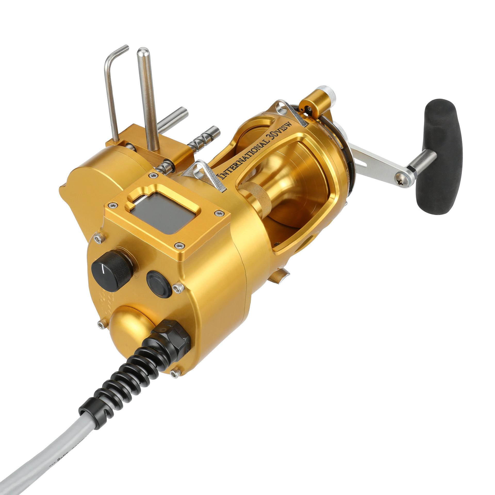 International® VI Autostop Electric Fishing Reel - Saltwater & Freshwater Spinning Reel with Auto-Stop Technology for Bass, Trout, and Catfish Fishing