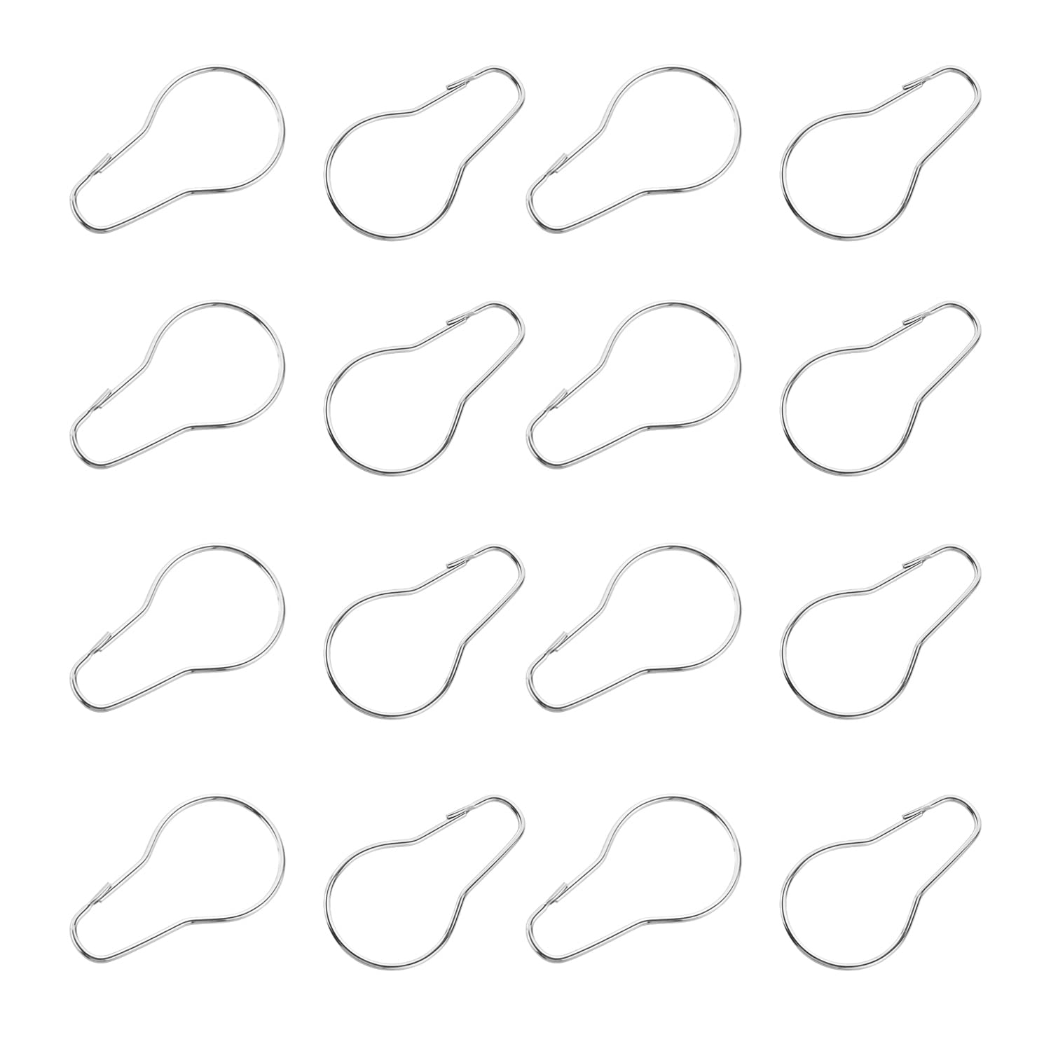 Premium MroMax Metal Shower Curtain Rings Hooks - 25 Pack Heavy Duty Rustproof Bathroom Accessories for Shower Rods, Curtains & Liners - Perfect for Home, Hotel and Spa Decor