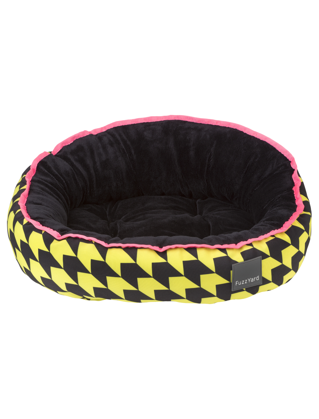 FuzzYard Reversible Dog & Cat Bed - Soft Plush Pet Bed for Small to Large Pets, Harlem Style (2 Sizes: Medium & Large) - Perfect for Living Room, Bedroom, or Pet Travel Carrier