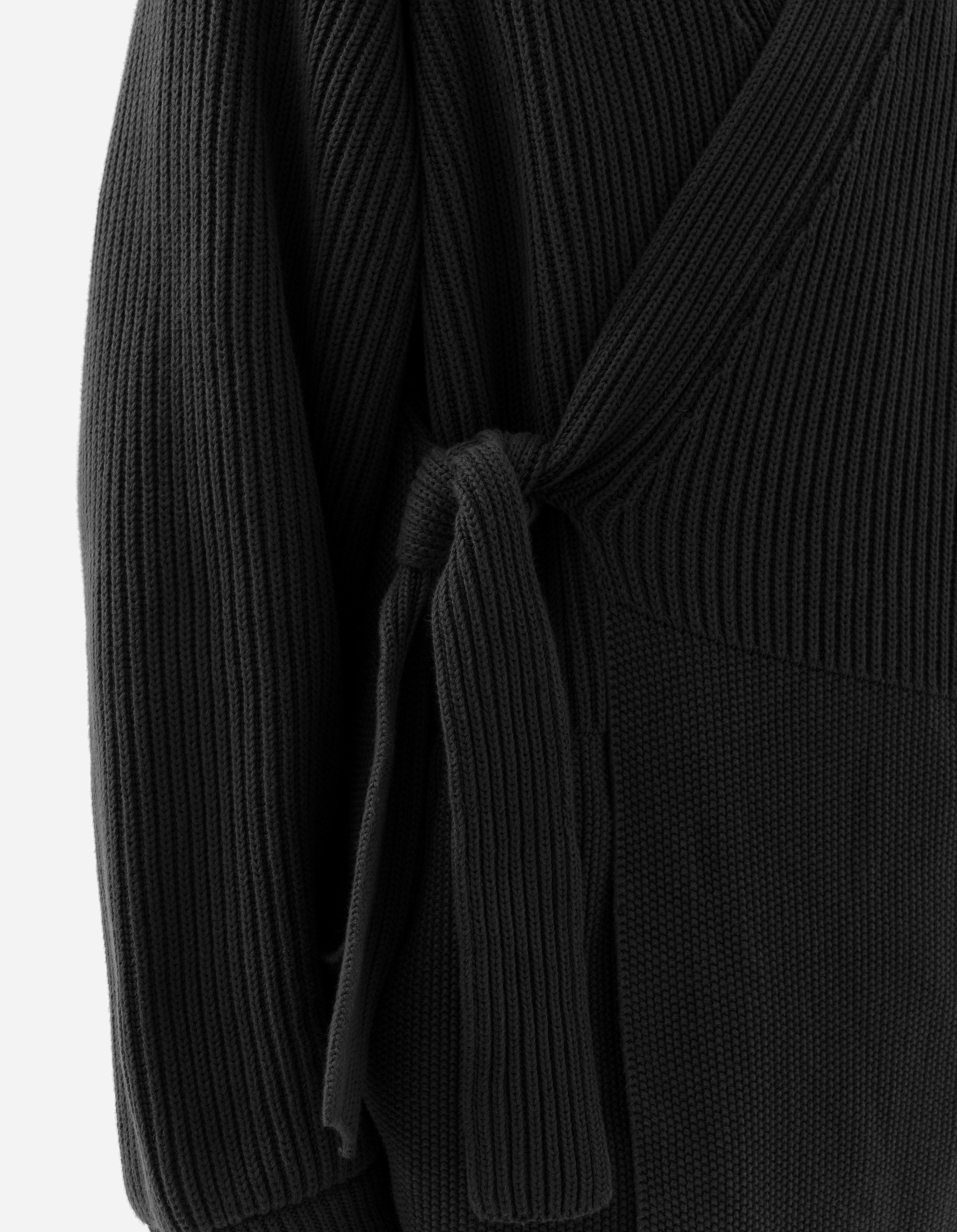 Maharishi 1461 Knitted Kimono Jacket - Black Unisex Streetwear for Urban Fashion & Layering Outfits