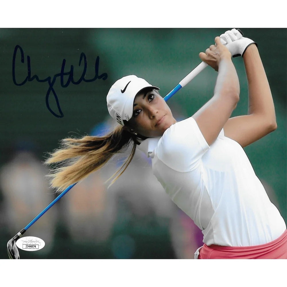 Cheyenne Woods Autographed 8x10 Photo with JSA COA - LPGA Golfer & Tiger Woods' Niece - Perfect for Golf Fans, Collectors, and Memorabilia Displays