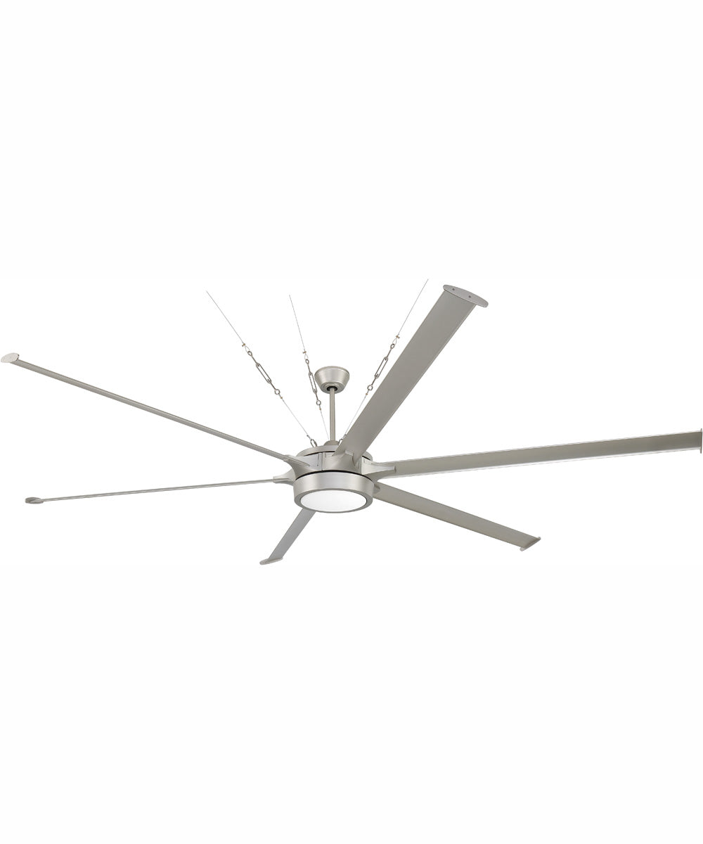 114 Prost 1 Light Indoor/Outdoor Ceiling Fan with Remote Control - Painted Nickel Finish - Perfect for Bedroom, Living Room, Patio & Covered Porch