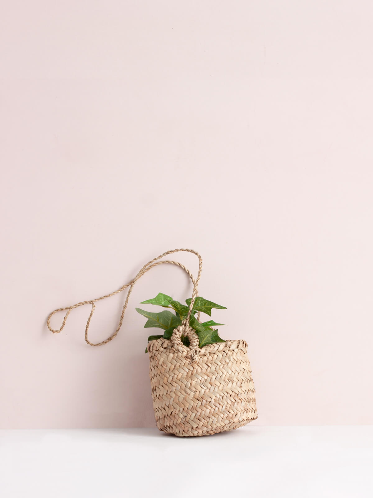 Handwoven Moroccan Beldi Hanging Baskets - Natural Fiber Storage & Decor for Boho Home, Kitchen, Bathroom & Wall Organization