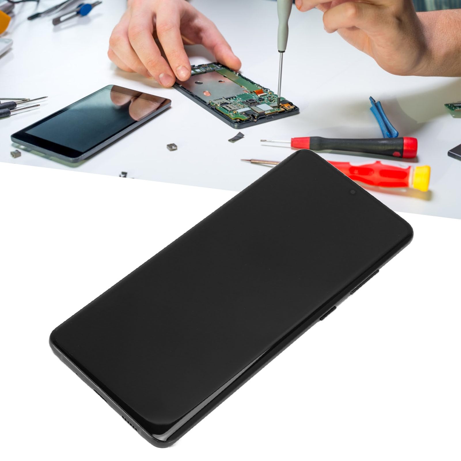 Original Title: S20 Plus Screen Replacement Plus, Cell Phone Digitizer Screen Touch Assembly Replacement with Tools, Touch Screen Replacement for Galaxy S20 Plus   Optimized Title: **Samsung Galaxy S20 Plus Screen Replacement Kit - Full Assembly with Digitizer & Tools | DIY Repair for Cracked or Damaged Screens | Perfect for Home, Office, or Travel Use**