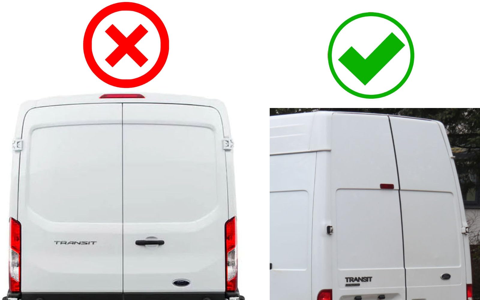 Ford Transit Van 2006-2013 Dolphin Automotive Brake Light Reversing Camera | HD Rear View Parking Backup Camera (Camera Only) | Easy Installation for Safer Parking & Reversing