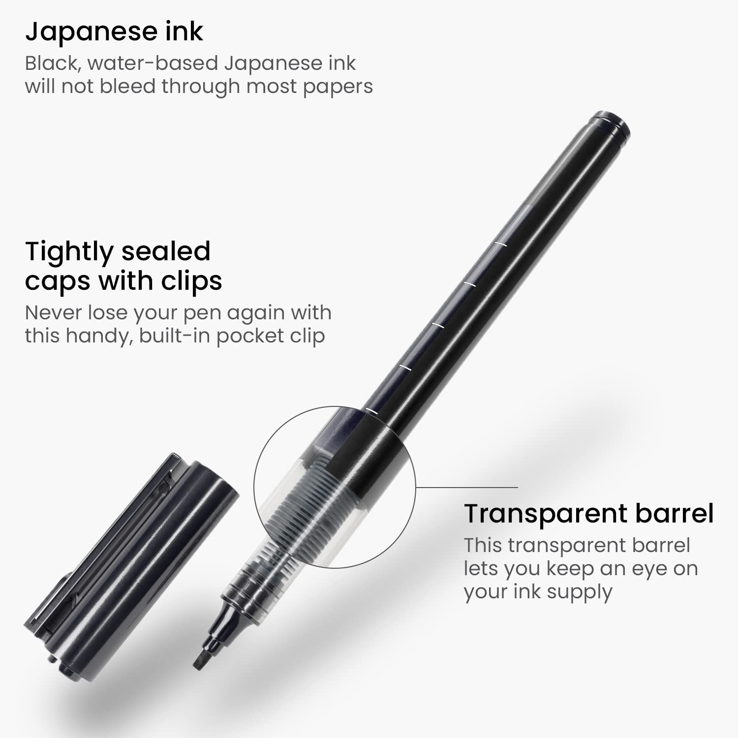 ARTEZA Micro-Line Ink Pens Set of 9 - Black Fineliners with Japanese Archival Ink for Drawing, Sketching & Calligraphy - Perfect Art Supplies for Comic Artists, Illustrators & Bullet Journaling
