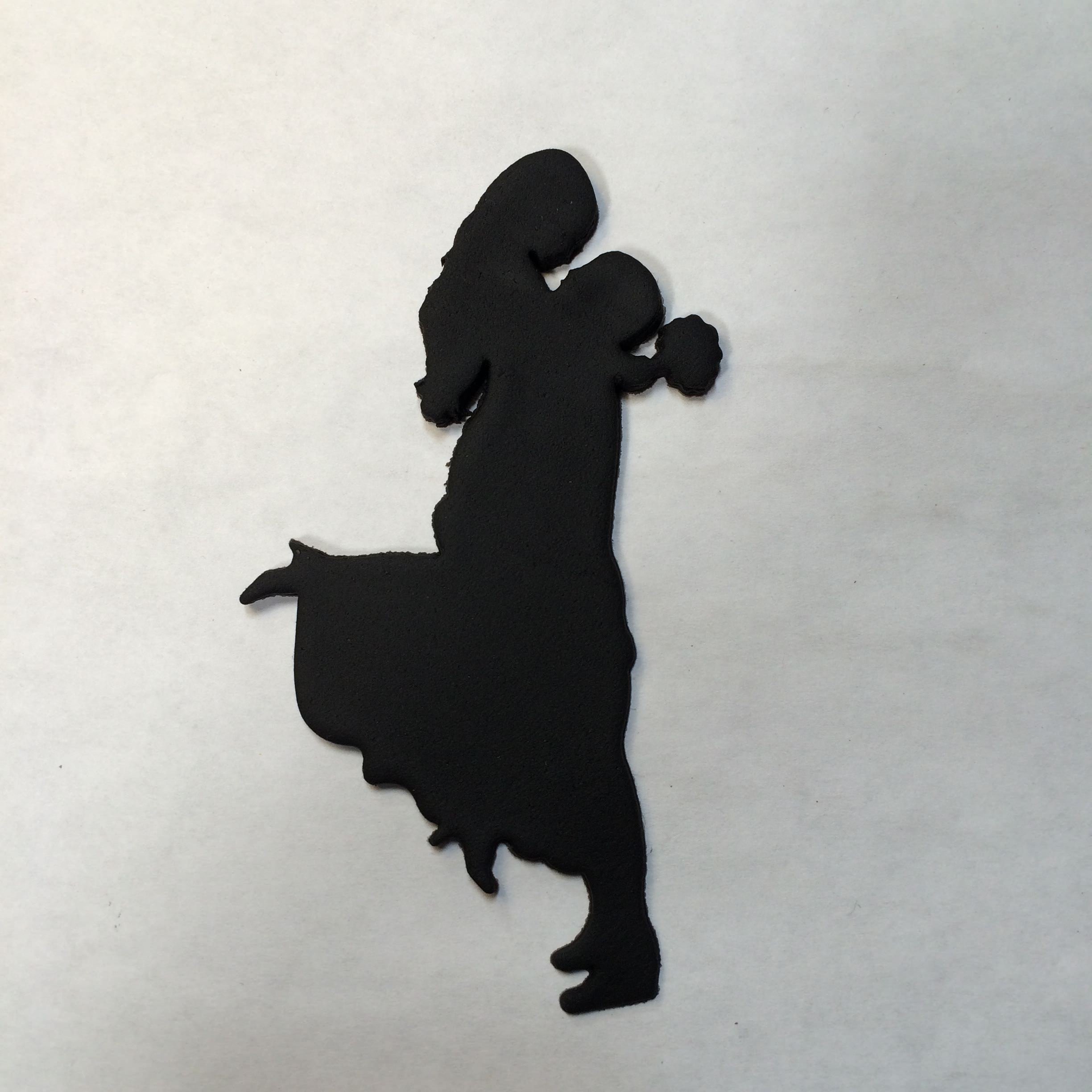 Bride & Groom Silhouette Cookie Cutter - 4 Inch Wedding Cake Decorating Tool - Perfect for Wedding Favors, Bridal Showers & Anniversary Celebrations