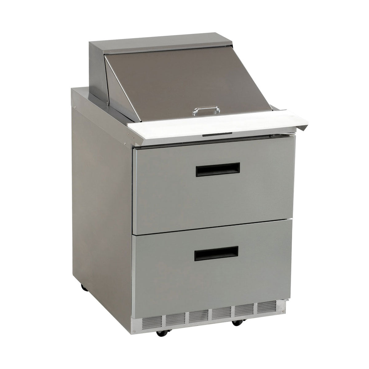 Delfield D4427N 12M 2-Drawer Commercial Refrigerated Prep Table for Sandwiches & Salads - 27