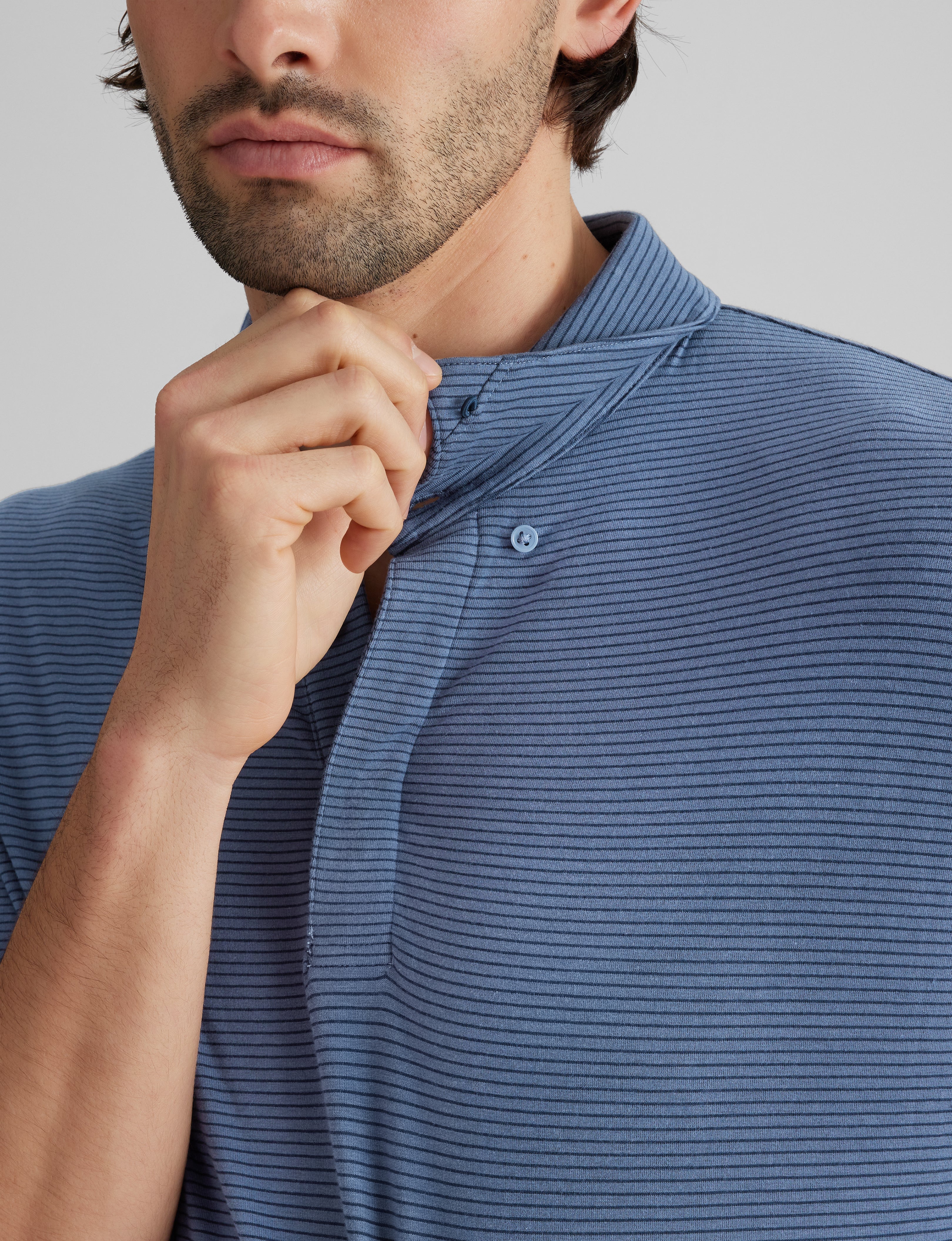 Second Skin Comfort Polo Shirt for Men - Ultra Soft Breathable Fabric for Work, Golf & Casual Wear