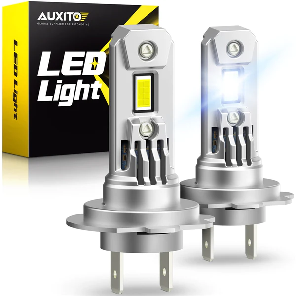 2006-2012 Ford Fusion H7 LED Headlight Bulbs - High/Low Beam Conversion Kit with Adapter - Bright White 6000K for Night Driving & Foggy Conditions