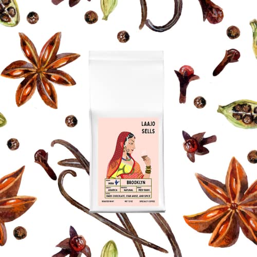 Premium Roasted Specialty Coffee - Medium-Dark Roast, Dark Chocolate Notes, 12oz (Ground) for Home & Office Brewing