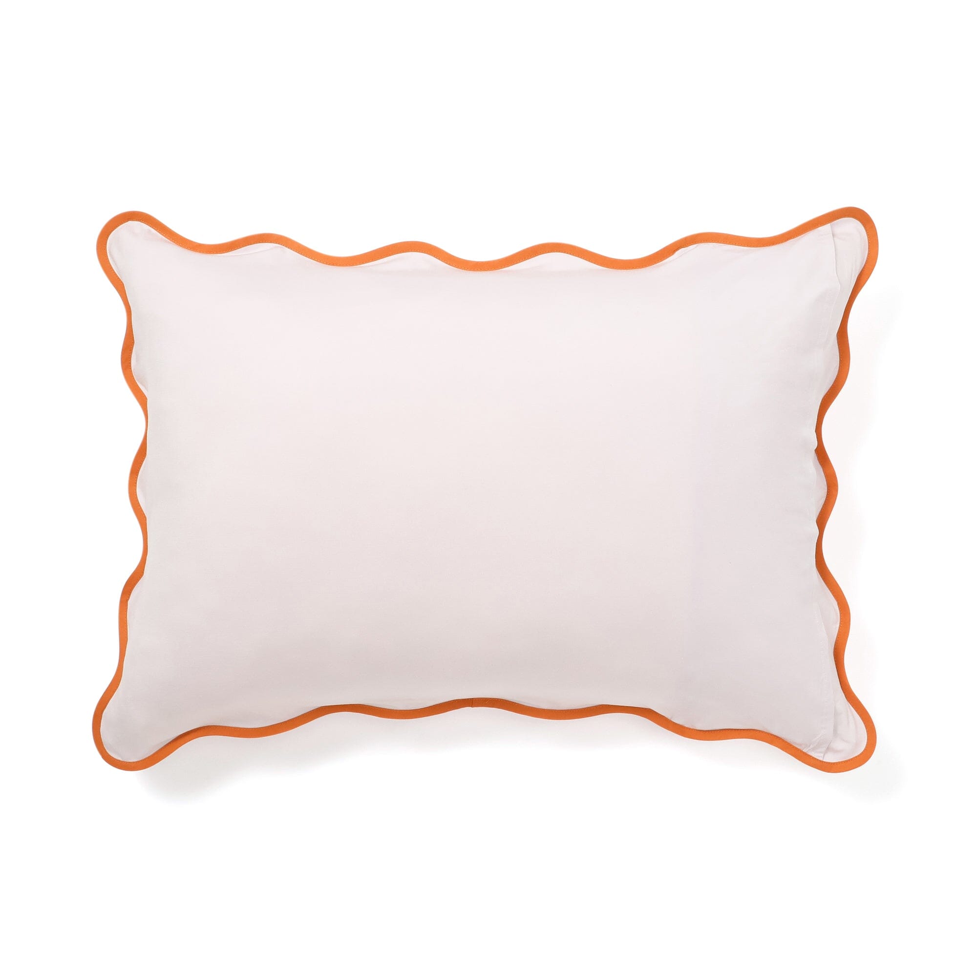 Fuwaro Cooling Pillow Cover - Bicolor Wave Design (28x20 Inches) - Pink & Orange - Breathable & Hypoallergenic for Hot Sleepers & Night Sweat Relief - Perfect for Summer, Travel & Home Comfort
