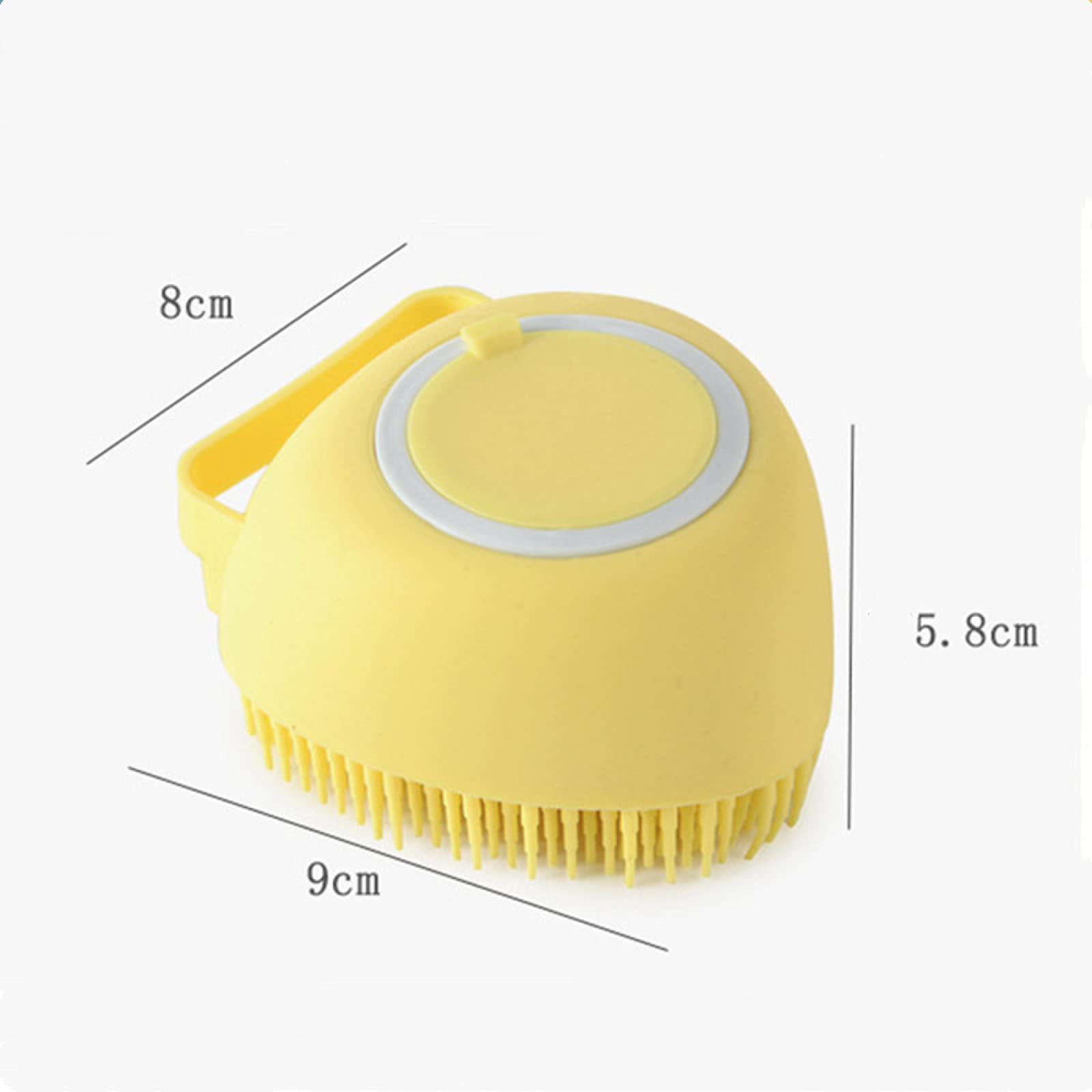 2-in-1 Silicone Body Brush & Exfoliator with Shower Gel Dispenser - Soft Bath Scrubber for Adults & Babies - Scalp Massage Brush for Shower & Spa (Pink) | Perfect for Exfoliating Skin & Relaxing Massage in Bath or Shower
