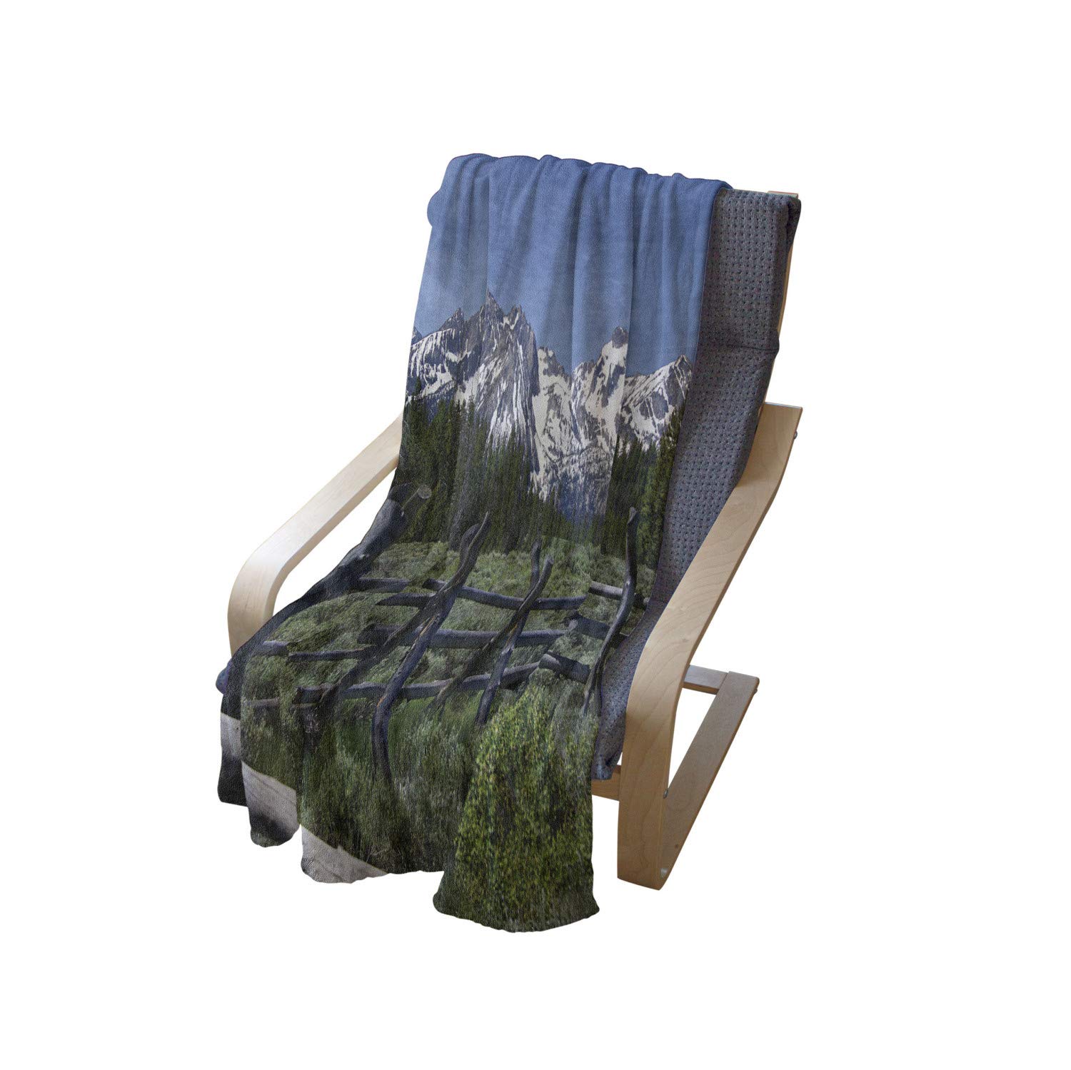 Ambesonne Idaho Soft Flannel Fleece Throw Blanket - 60