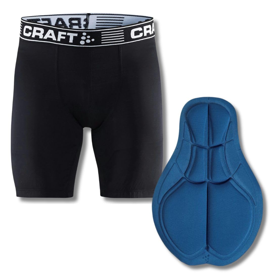 Men's Breathable Cycling Underwear with Chamois Pad - Moisture Wicking Athletic Boxer Shorts for Biking & Sports | Perfect for Road Cycling, Mountain Biking & Gym Workouts