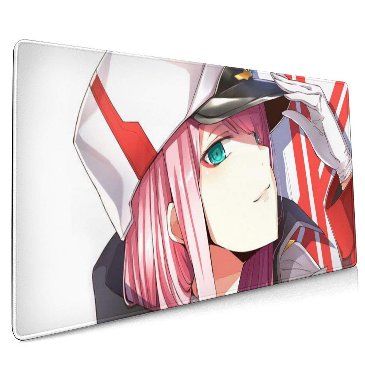 Qiuqiu Darling in The Franxx Anime Mouse Pad - 15.8x35.5 Inch Large Non-Slip Rubber Gaming Mouse Mat - Perfect for PC Gaming, Office Work & Anime Fans