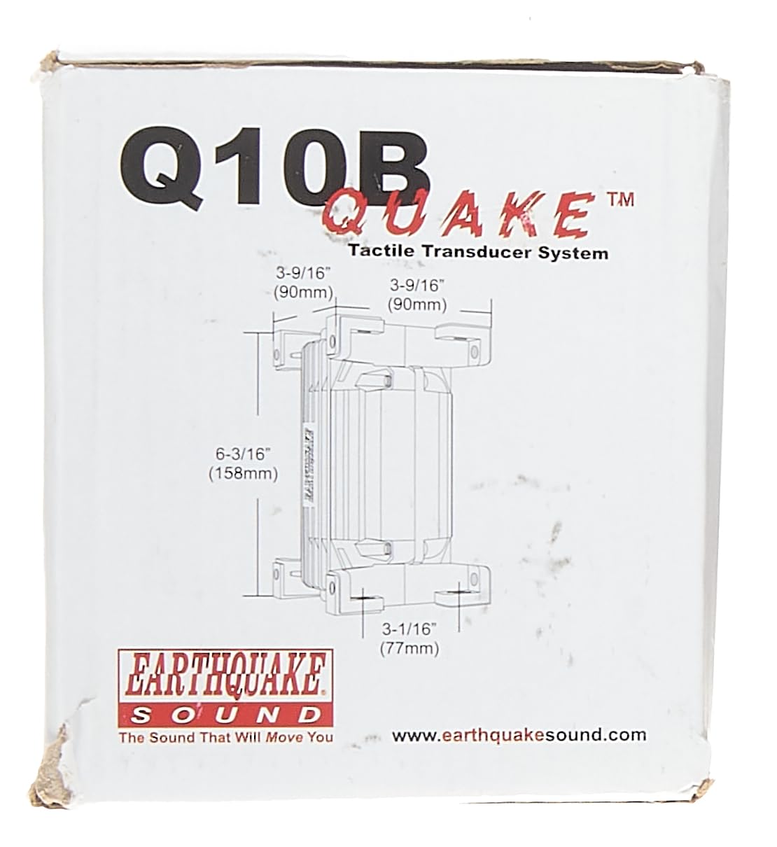 EARTHQUAKE Sound Q10B 1000W Powerful Bass Shaker - Low Frequency Tactile Transducer for Home Theater, Gaming & Music - Enhance Movie Nights & Immersive Audio Experience