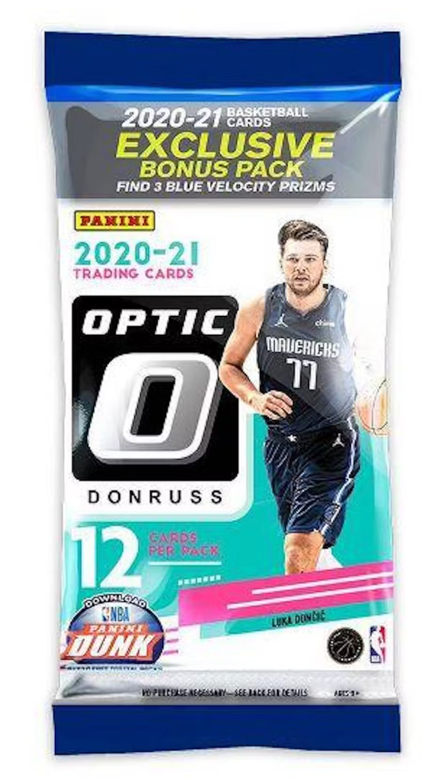 2020-2021 Panini Donruss Optic Basketball Cello Multi Pack with Blue Velocity Prizms - NBA Trading Cards for Collectors, Perfect for Displaying and Investing in Rare Basketball Memorabilia