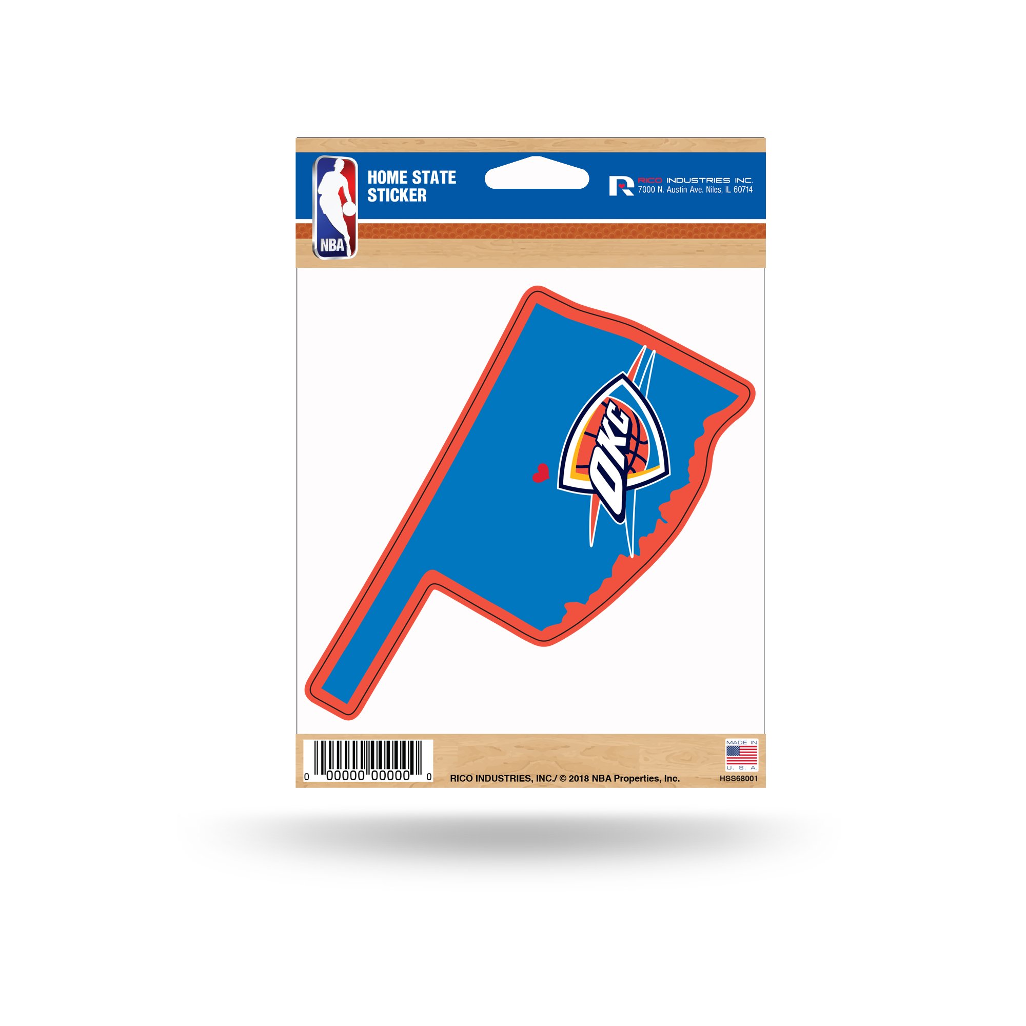 NBA Rico Industries Home State Sticker 5