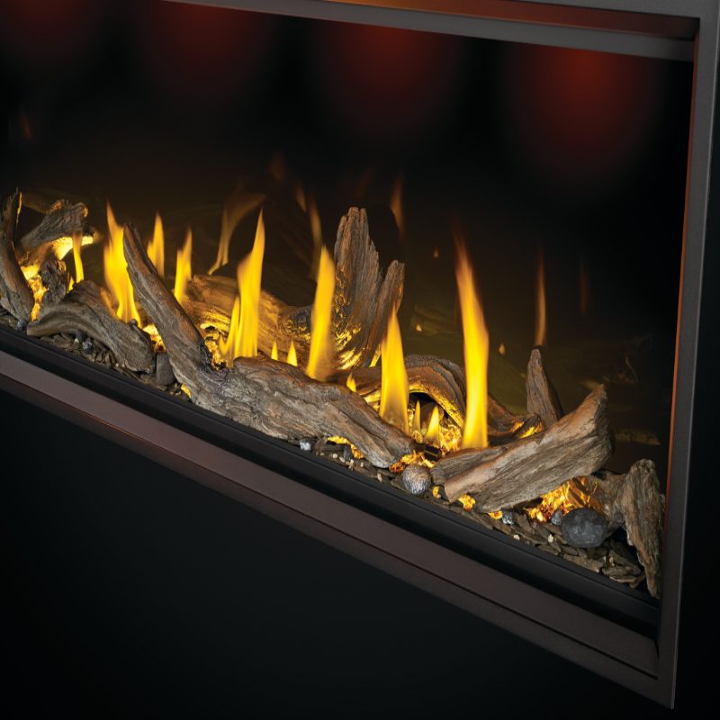Napoleon TLV62N Tall Vector 62 Linear Direct Vent Gas Fireplace - Modern Heating for Living Rooms & Patios