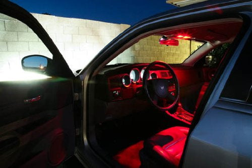 2 Pack Red 6 SMD LED Bulbs for Car Interior Dome Lights - 1.25