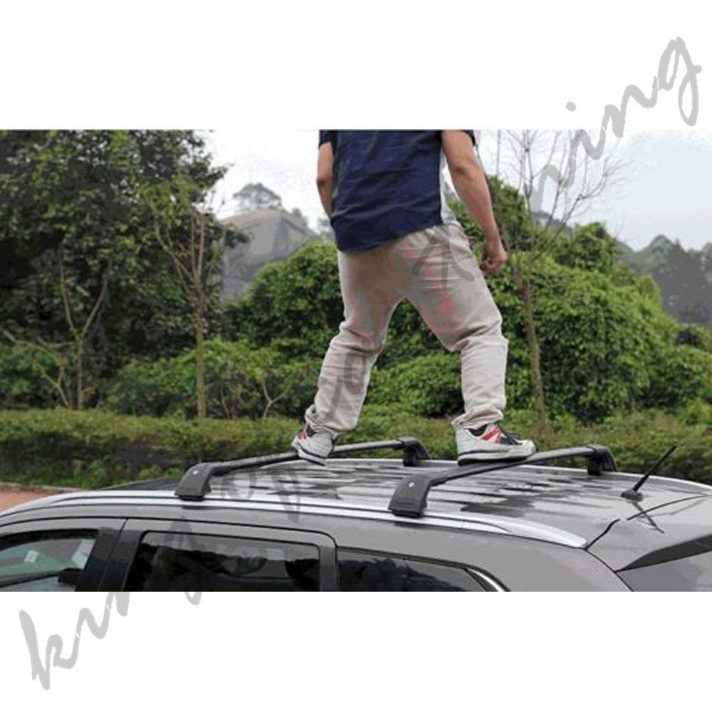 Black Crossbars Roof Rack for KIA Telluride 2019-2020 | Heavy Duty Ski Snowboard & Luggage Carrier | Perfect for Road Trips & Outdoor Adventures