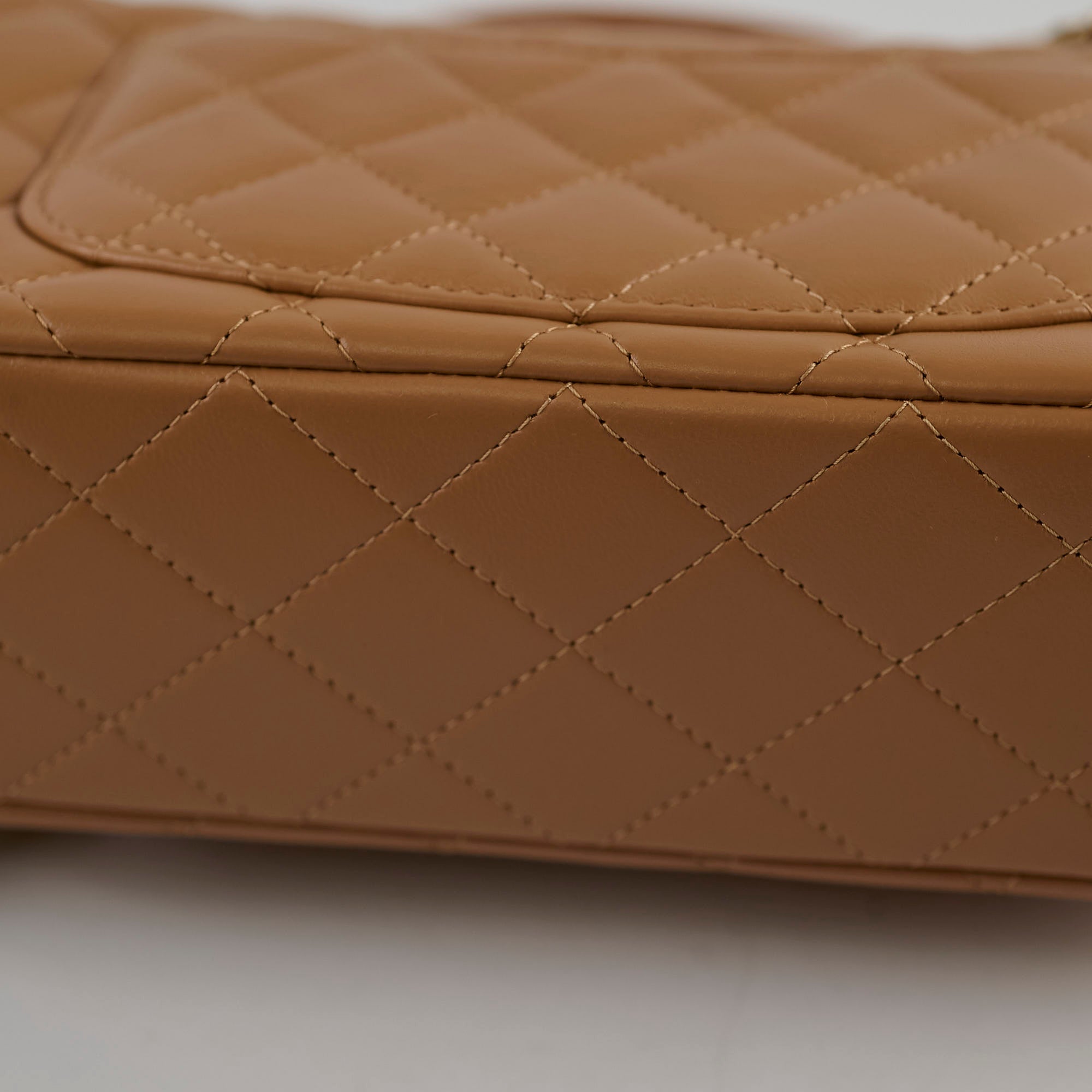 Chanel Mini Rectangular Top Handle Bag in Dark Beige with Microchip - Perfect for Evening Parties, Date Nights & Luxury Fashion Accessories