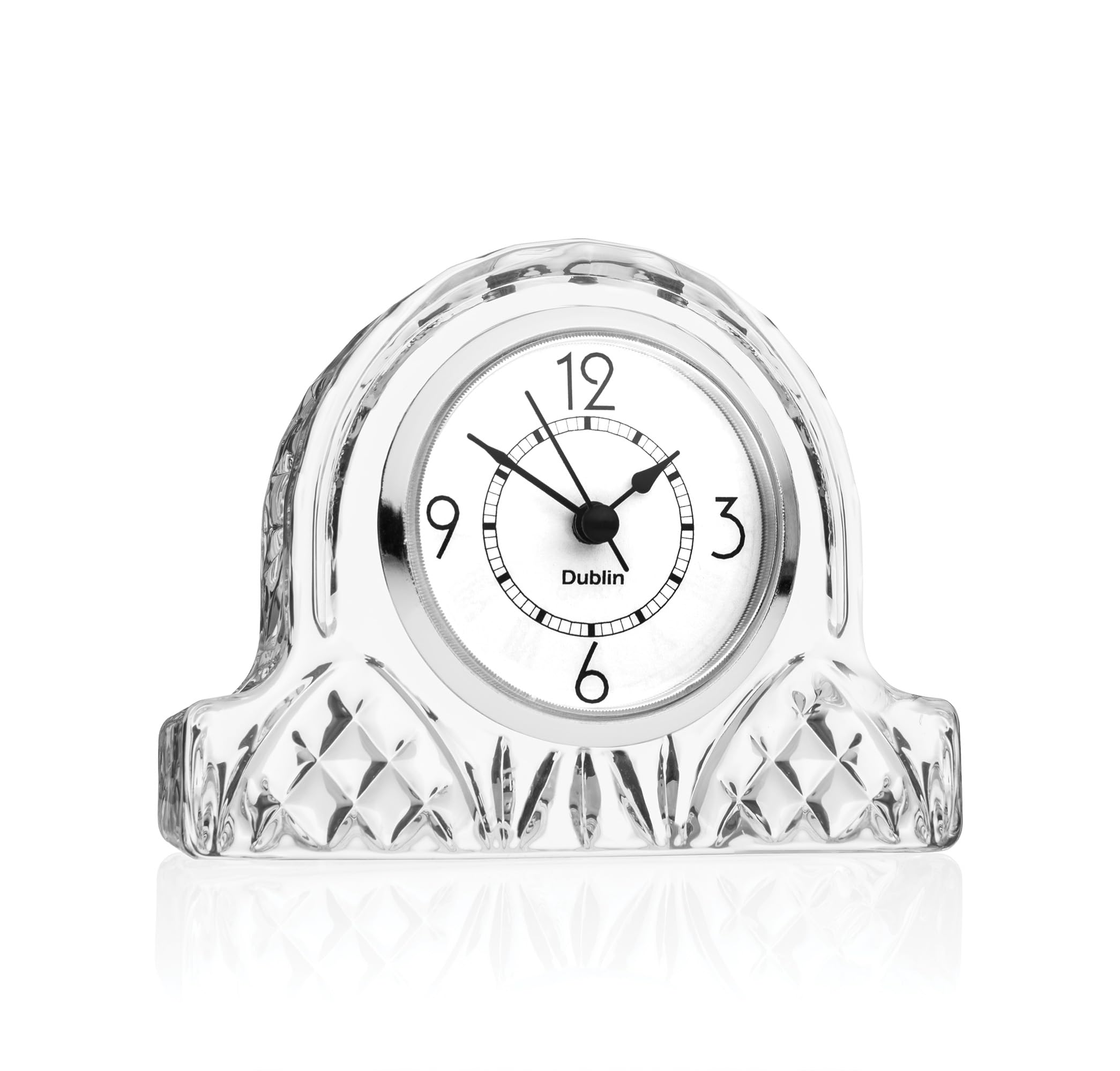 Godinger Elegant Table Clock - Stylish Desk & Mantel Clock for Office, Home, Living Room Decor - Perfect Housewarming Gift for Friends & Family - Ideal for Work Desks, Bookshelves, and Fireplace Mantels