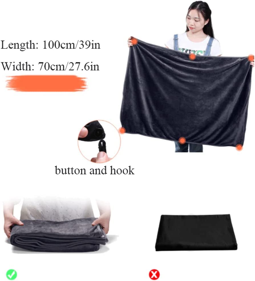 Fast Heating Electric Blanket - USB Powered Plush Heated Throw & Wearable Shawl for Home & Office - Cozy Warmth for Winter Nights, Work from Home & Relaxation
