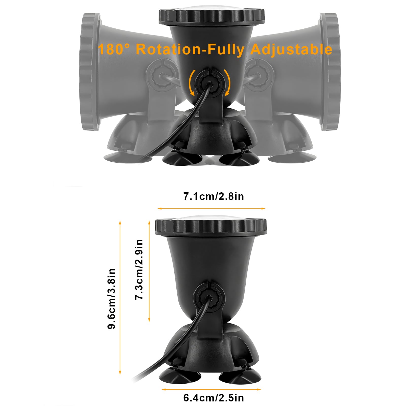 RGB LED Submersible Pond Lights - IP68 Waterproof for Garden, Fountain & Waterfall