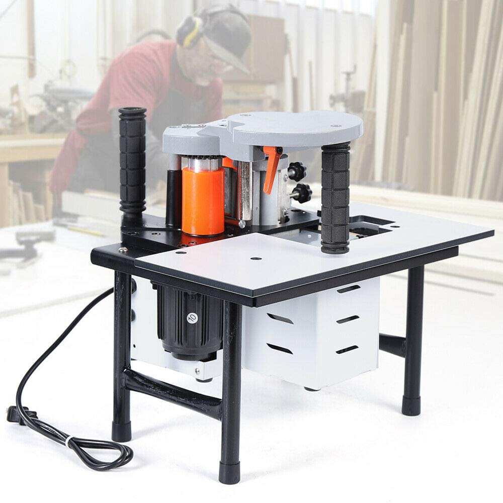 Portable Woodworking Edge Banding Machine - 0.3-3mm Thickness, 10-60mm Width Adjustable for Bevel, Curve & Straight Edges | Perfect for DIY Furniture, Cabinets & Home Renovation Projects